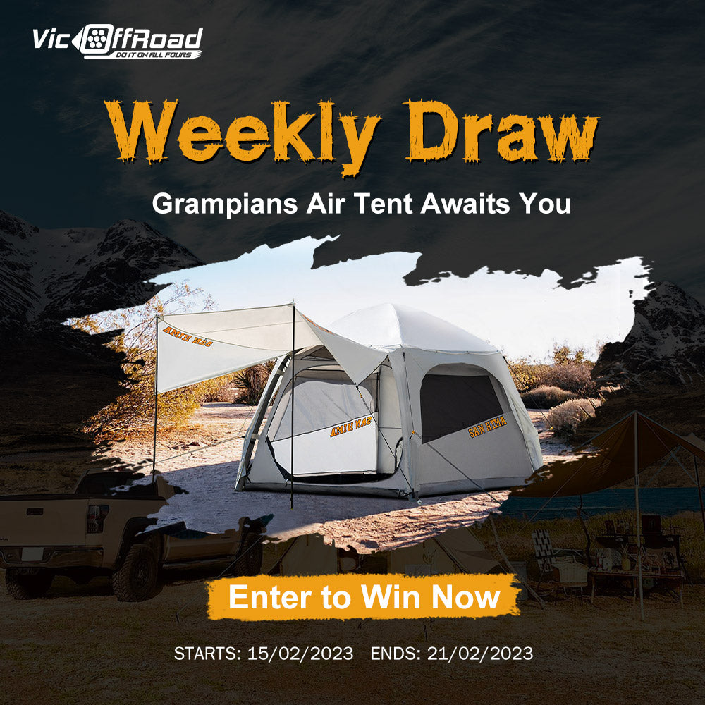 The 1st Weekly Draw & Winners - SAN HIMA Crampians Air Tents