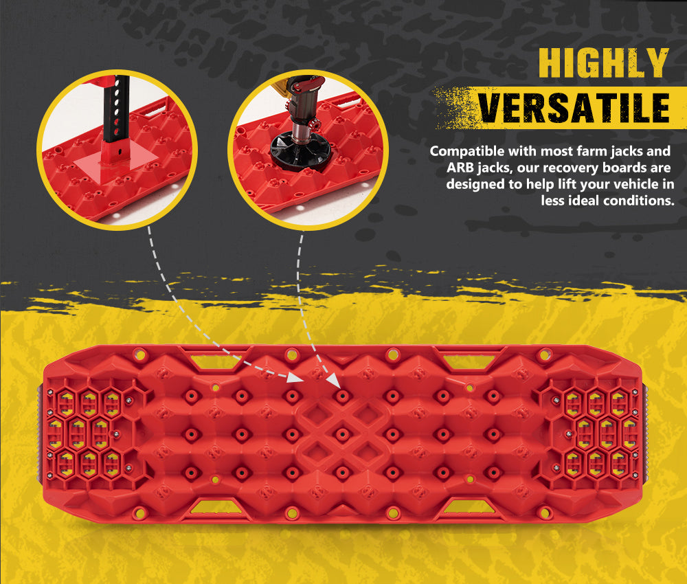 Bunker Indust Pair Recovery Tracks 25T With Steel Traction Plate Snow Sand Mud