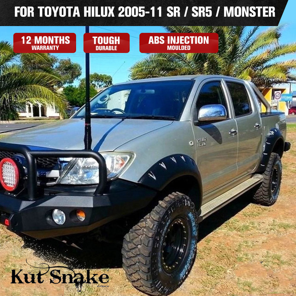 Kut Snake Flares for Toyota Hilux N70 2005-11 SR / SR5 / Monster ABS