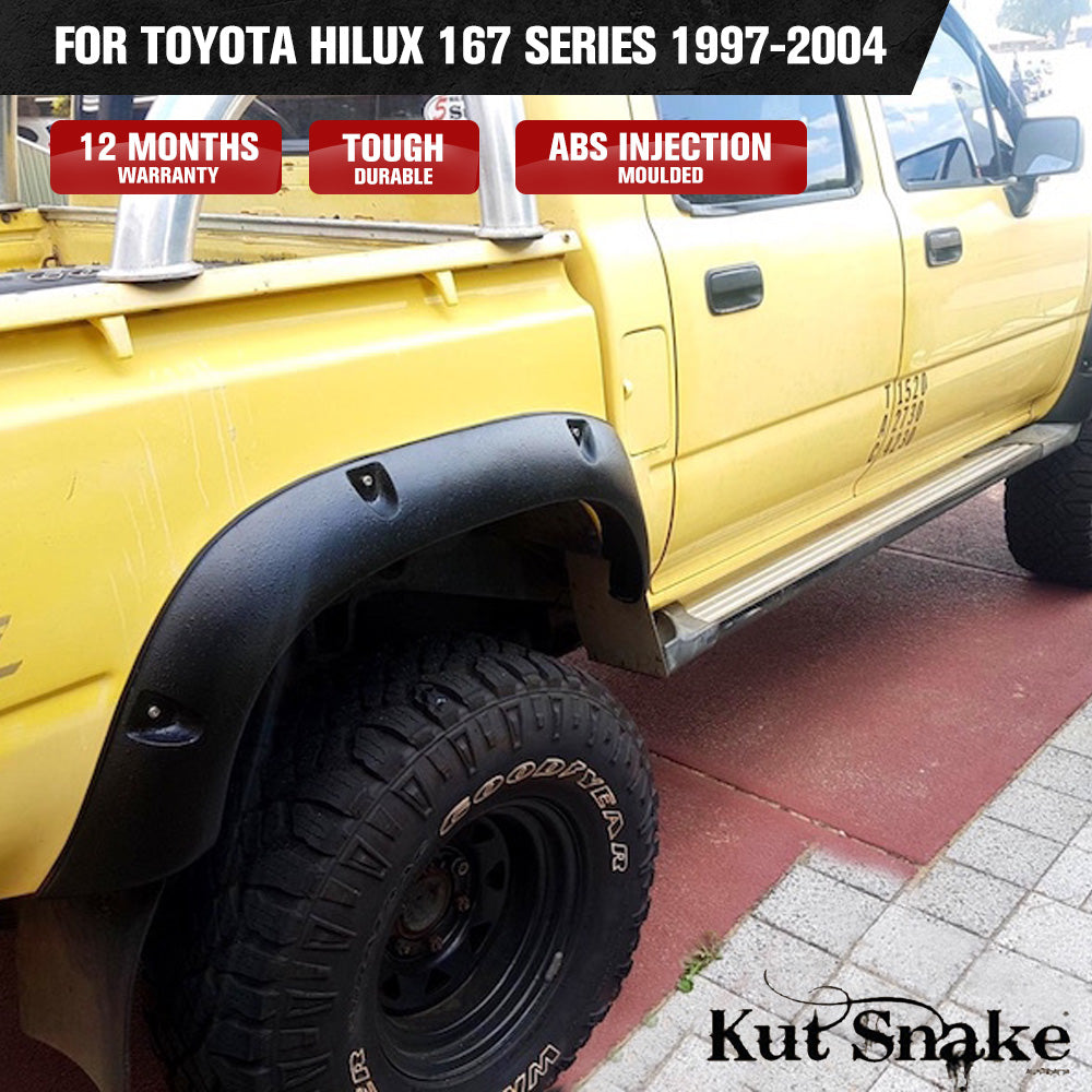 Kut Snake Flares for Toyota Hilux 167 Series 1997-2004 ABS