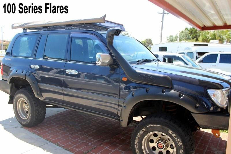 Kut Snake Flares for Toyota Landcruiser 100 Series ABS