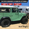 Kut Snake Flares for Toyota Landcruiser FJ 40 Series Pre-1977 models, ABS