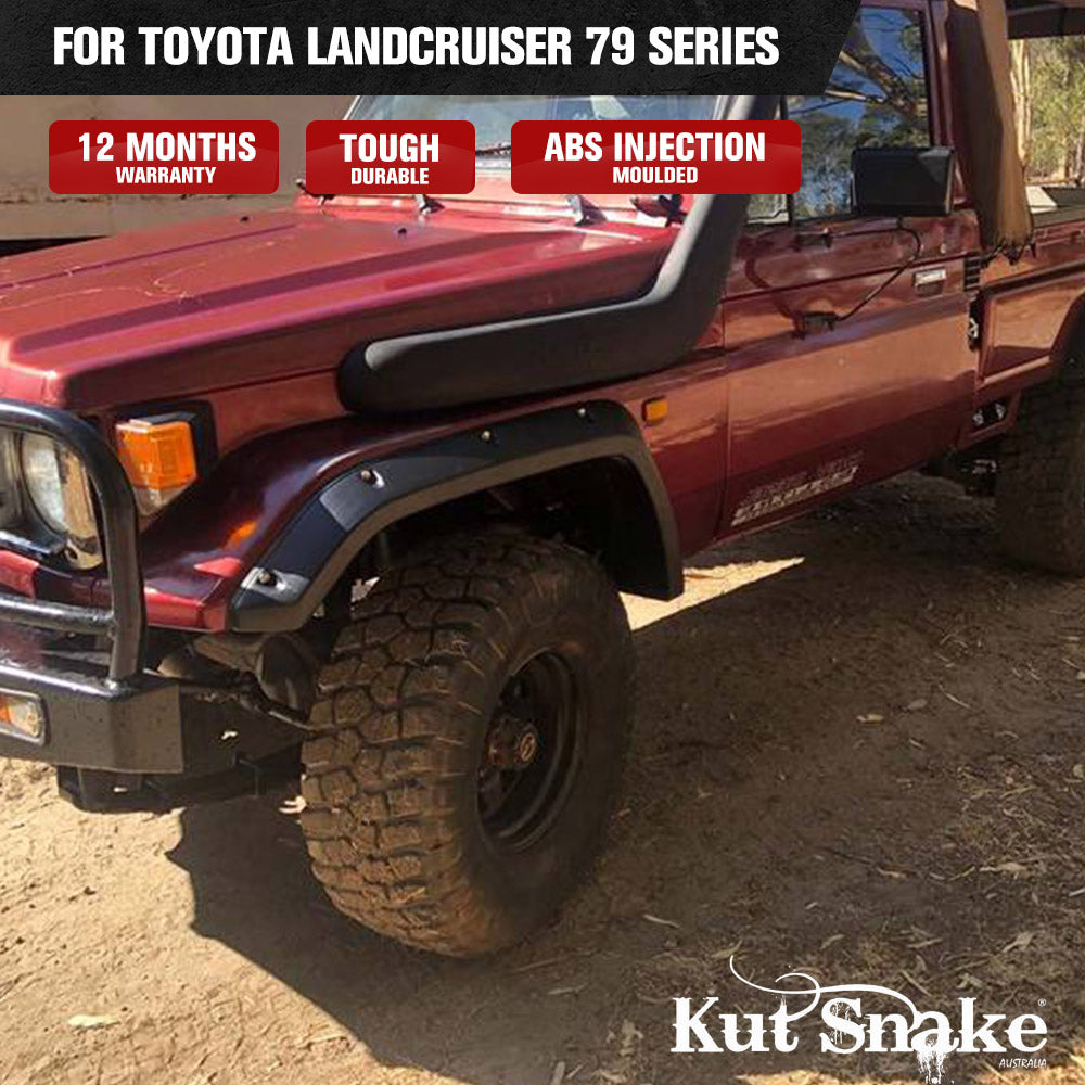 Kut Snake Flares For Toyota Landcruiser 79 Series Single Cab Well Body Complete Set