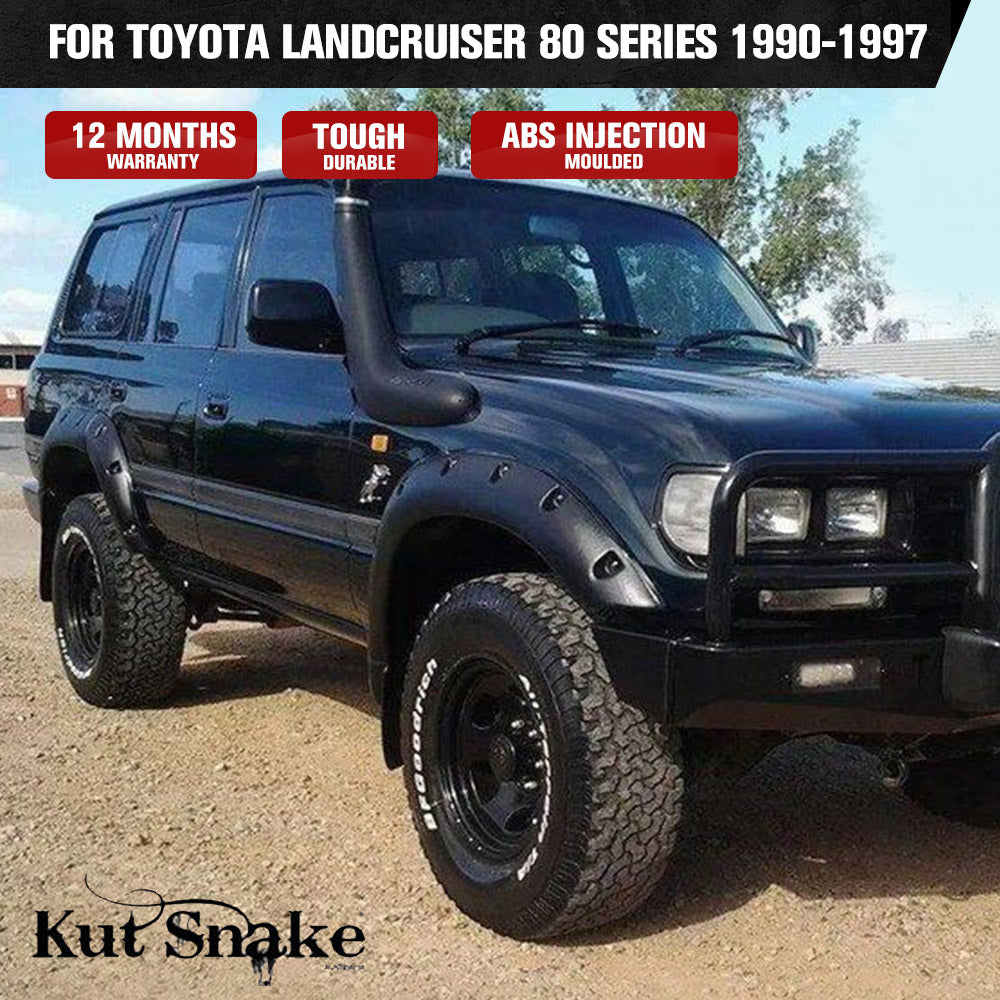 Kut Snake Flares for Toyota Landcruiser 80 Series 1990-1997 ABS