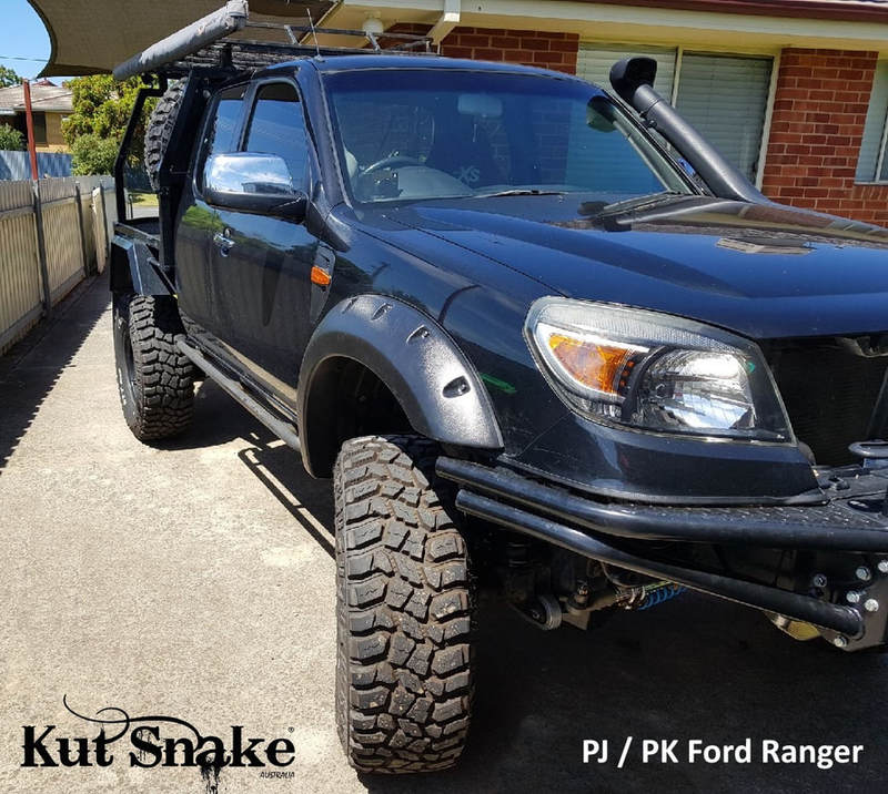 Kut Snake Flares For Ford Ranger PJ PK 2007-2011 ABS Full Set