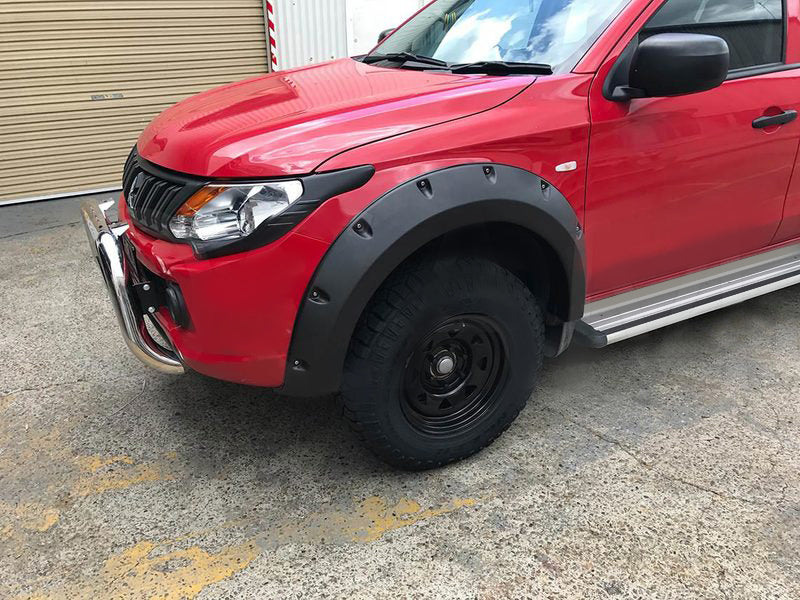 Kut Snake Flares for Mitsubishi Triton MQ 2015-10/2018 Full Set ABS