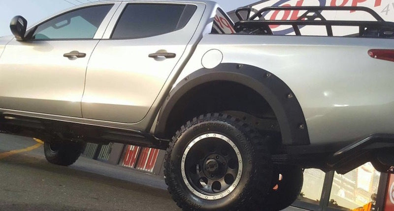 Kut Snake Flares for Mitsubishi Triton MQ 2015-10/2018 Full Set ABS