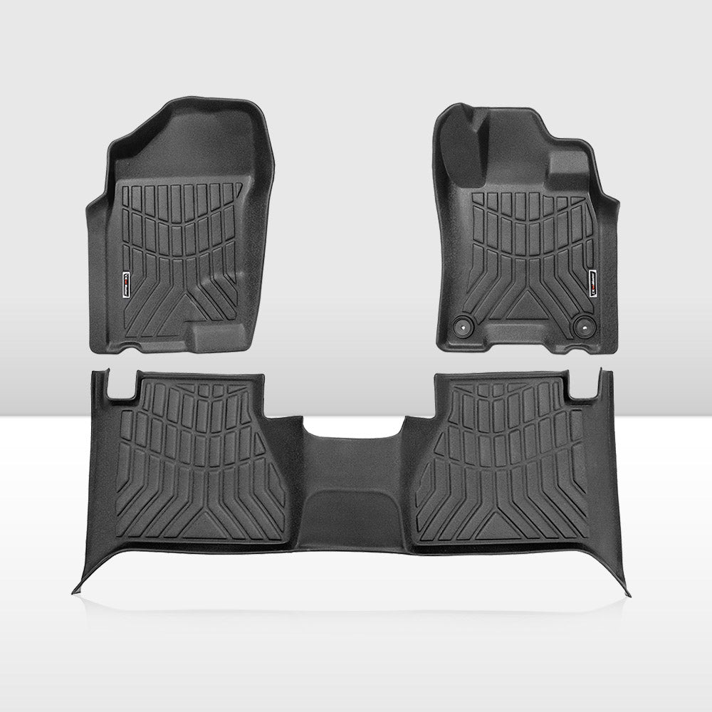 KIWI MASTER 3D TPE Car Floor Mats Liner fit for Nissan Navara 2015~ON NP300 D23