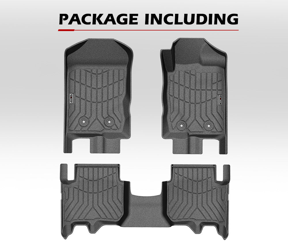 KIWI MASTER 3D TPE Car Floor Mats Fit Ford Everest 2015-2022