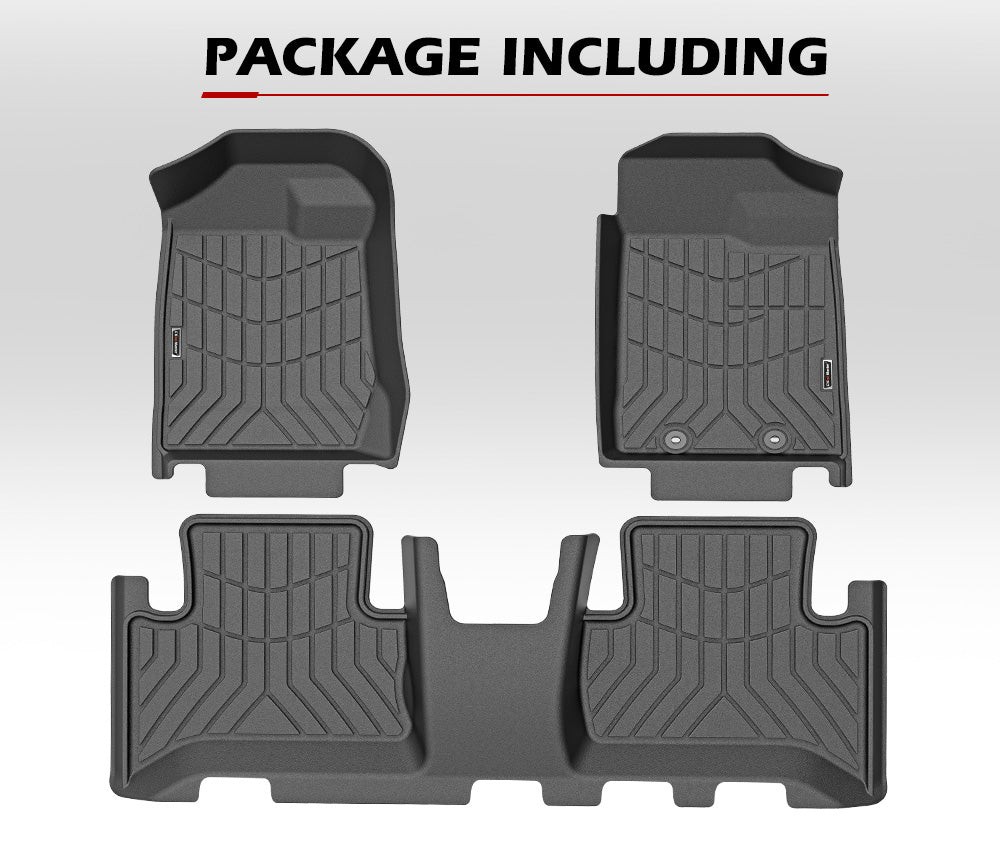 KIWI MASTER 3D TPE Car Floor Mats Liner for Isuzu MU-X MUX 2013-2020