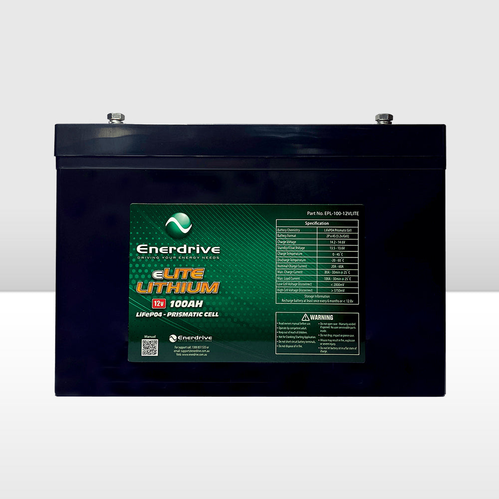 ENERDRIVE 12V 100AH Elite LIFEPO4 Battery