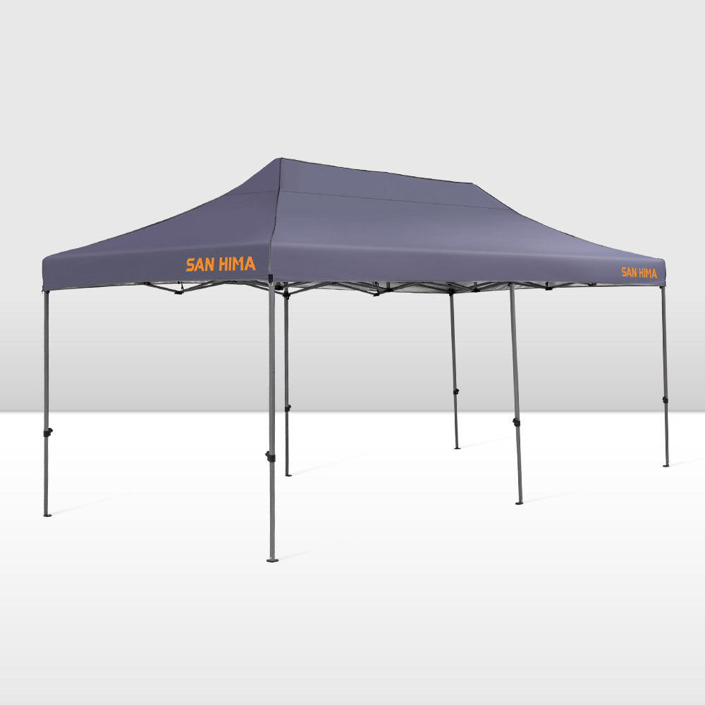 San Hima 3m x 6m Gazebo Portable Folding Pop Up Heavy Duty Steel Frame Camping