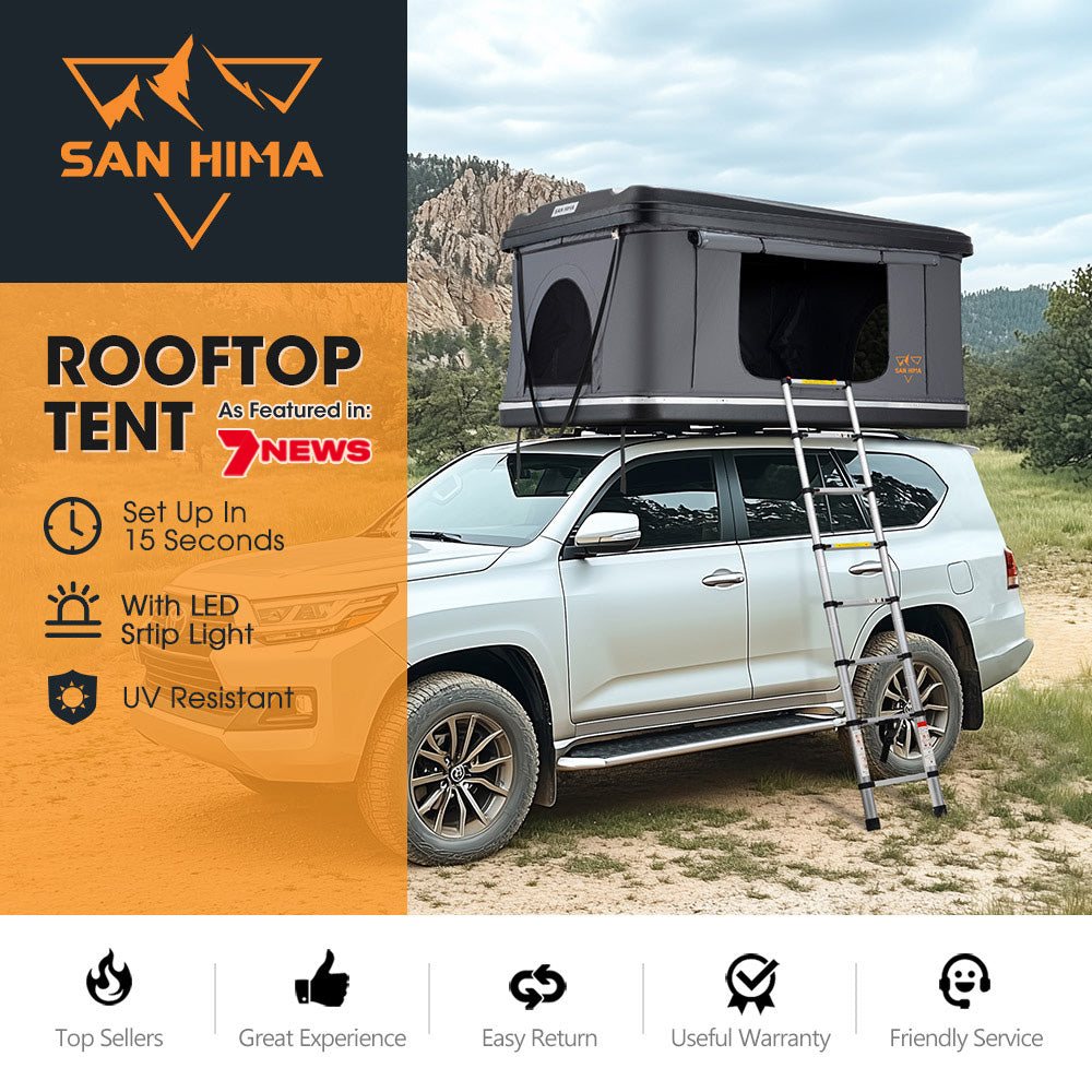 San Hima Jervis Loft Rooftop Tent Pop Up Hardshell With Ladder Waterproof 4WD