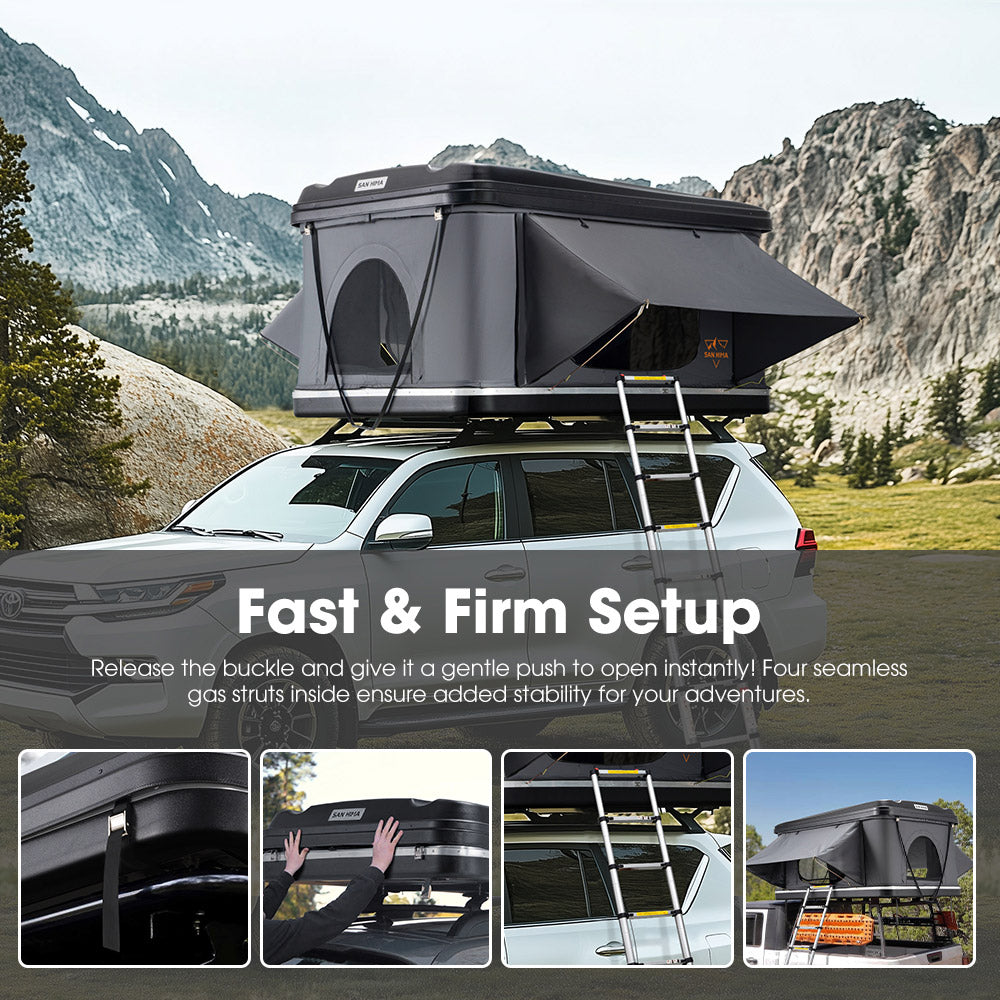 San Hima Jervis Loft Rooftop Tent Pop Up Hardshell With Ladder Waterproof 4WD