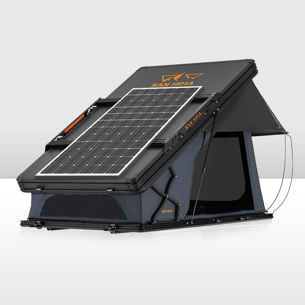 San Hima Kalbarri X Rooftop Tent Hardshell With Ladder 4x4 + 250W Solar Panel