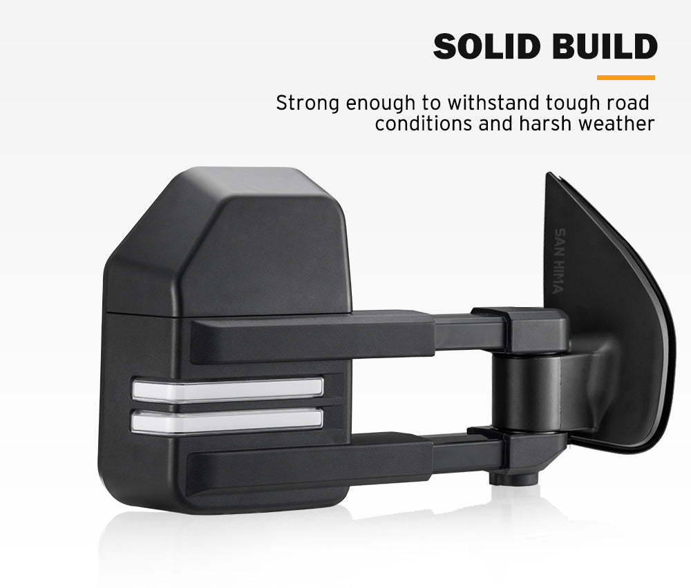 SAN HIMA Extendable Towing Mirrors Gen2 for Holden Colorado RG MY2013-MY20 with Indicator